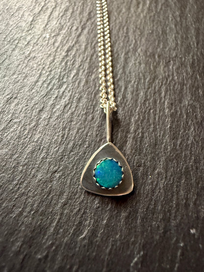 Dainty Opal Pendant