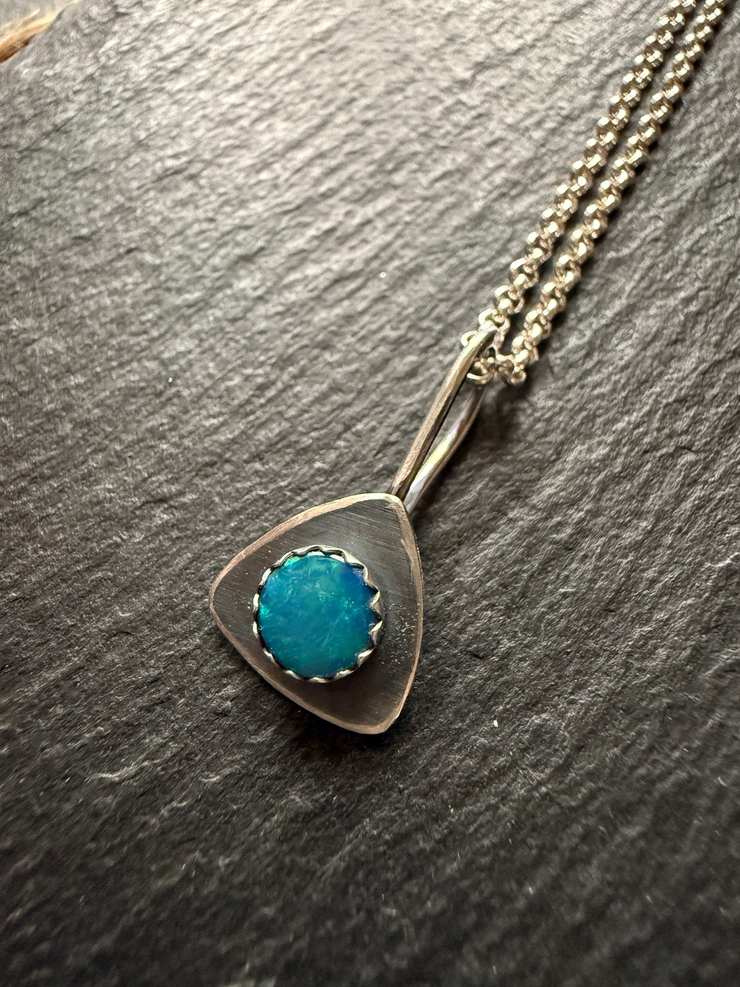 Dainty Opal Pendant