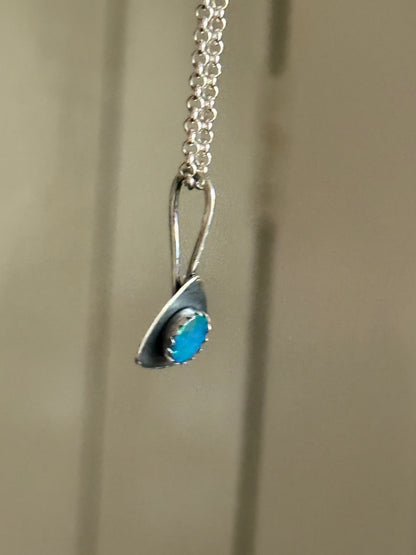 Dainty Opal Pendant
