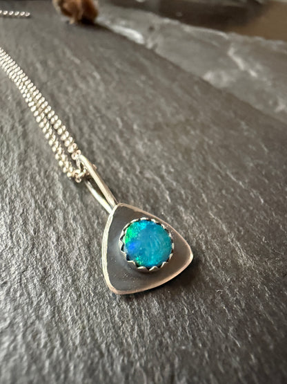 Dainty Opal Pendant