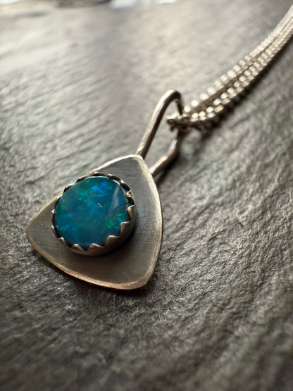 Dainty Opal Pendant