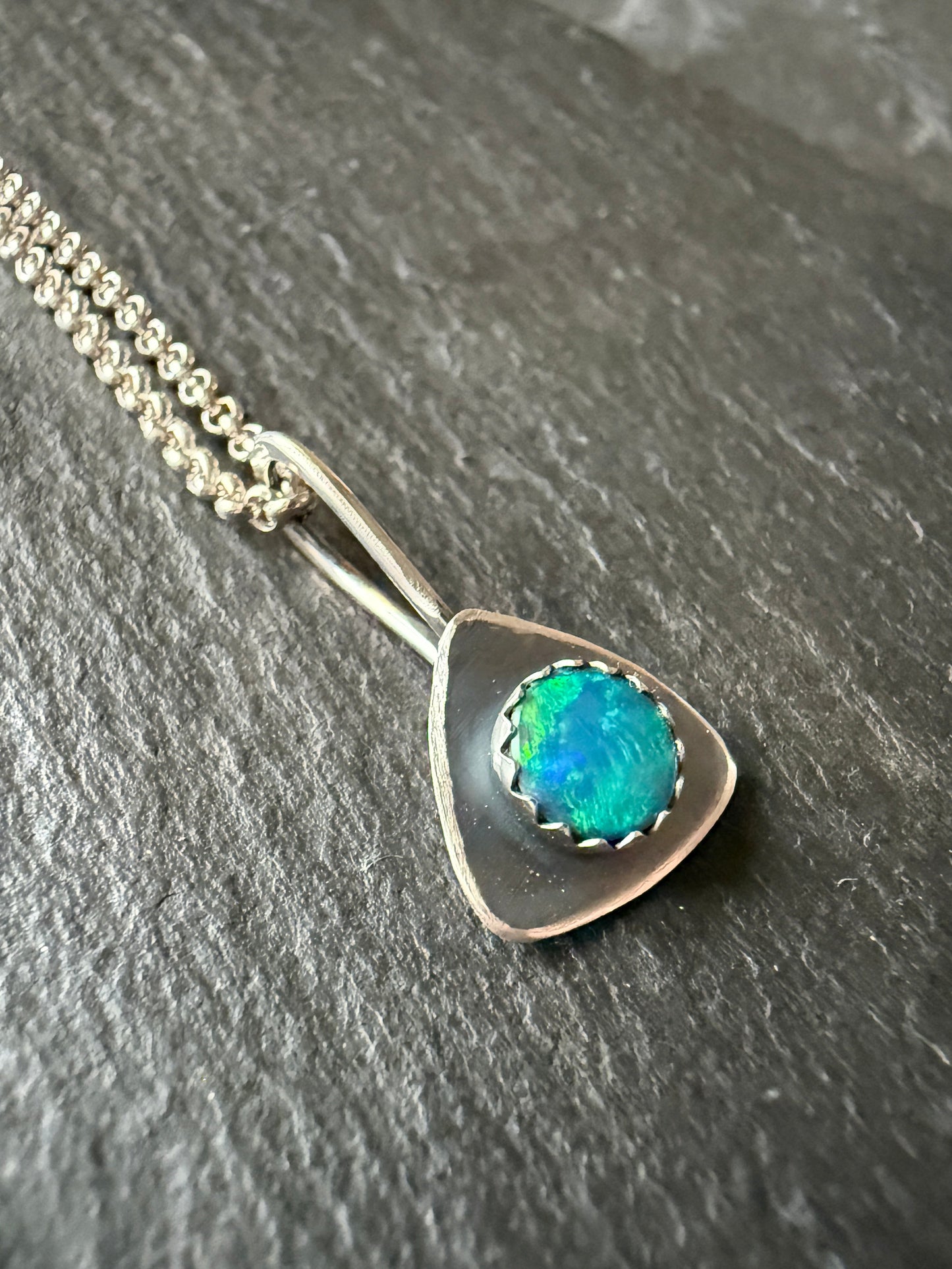 Dainty Opal Pendant