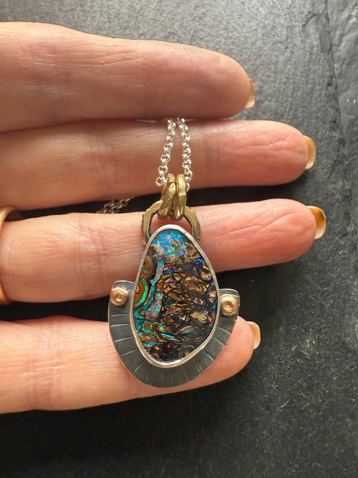 Koroit Opal Pendant