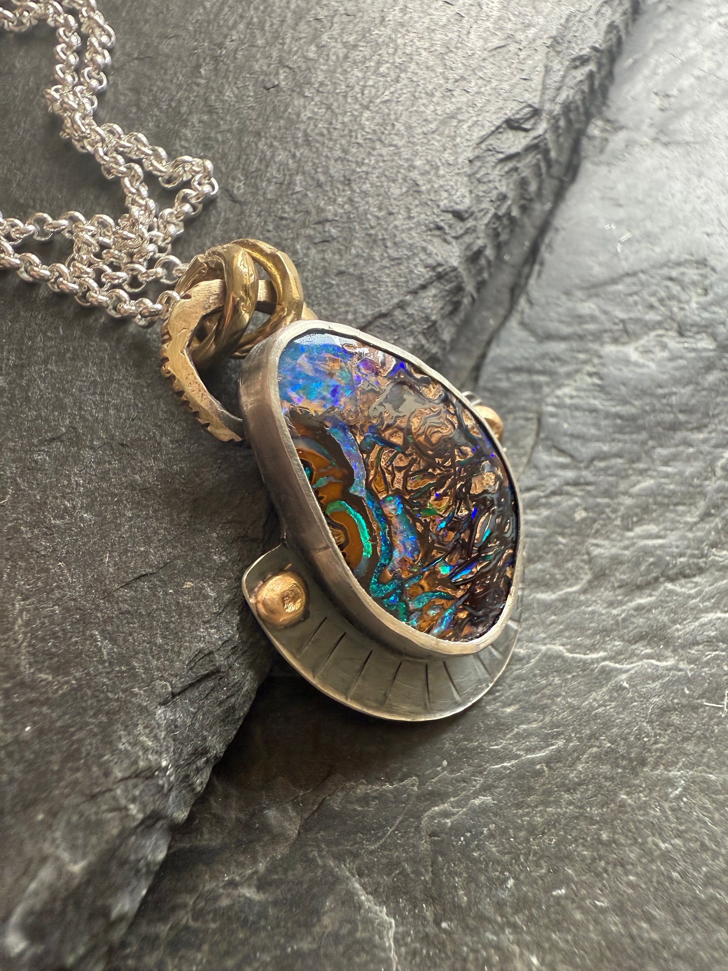 Koroit Opal Pendant