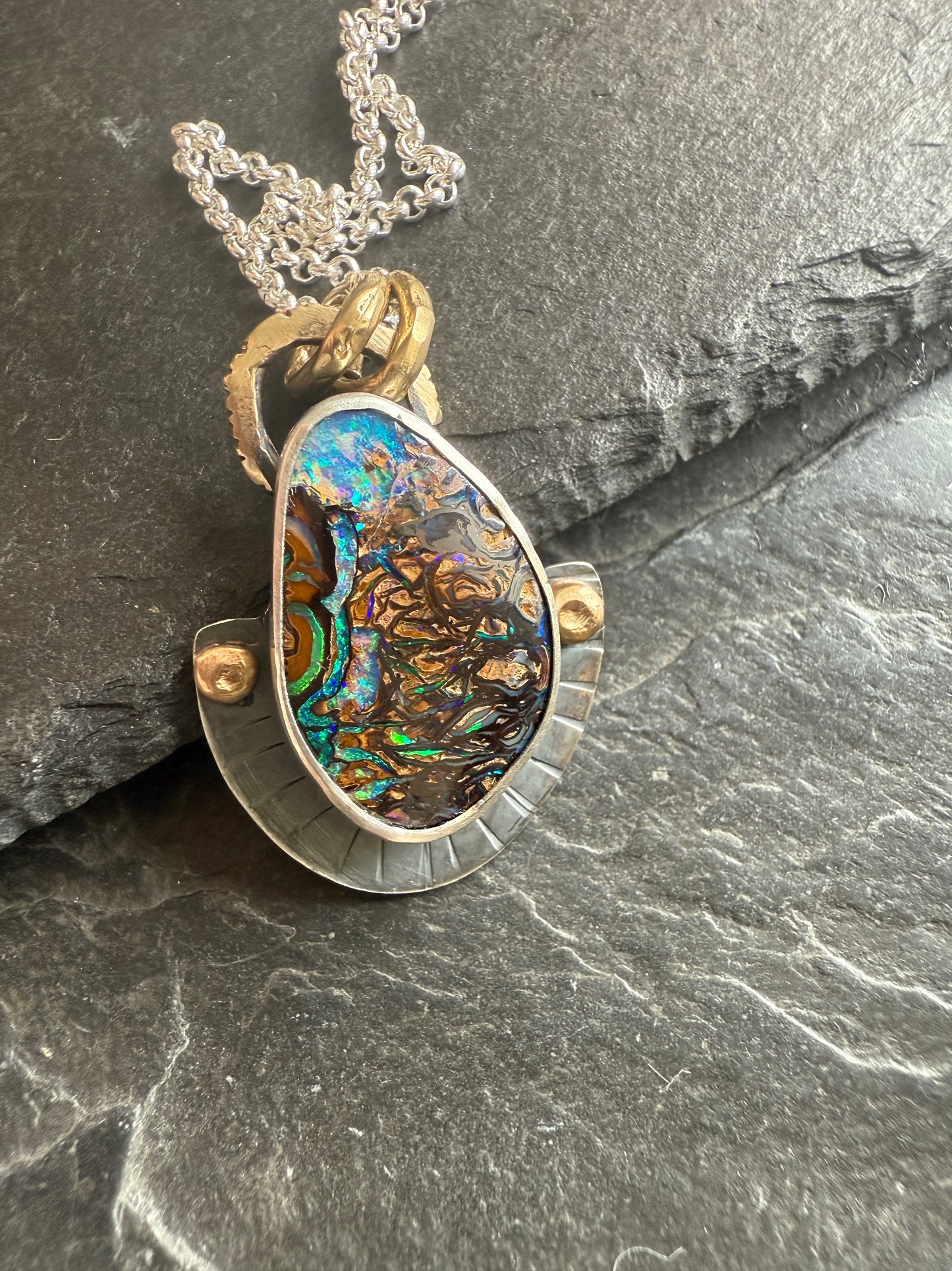 Koroit Opal Pendant