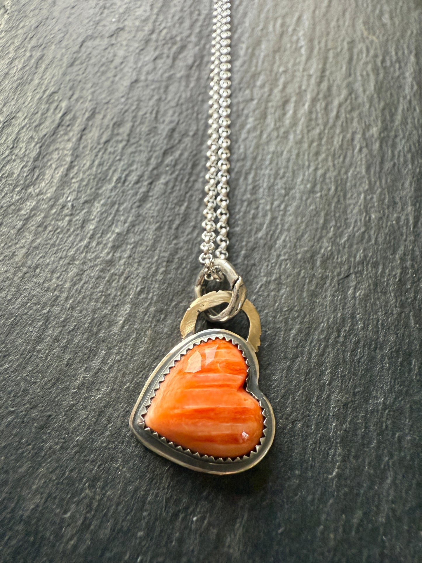 Spiney Oyster Heart Pendant