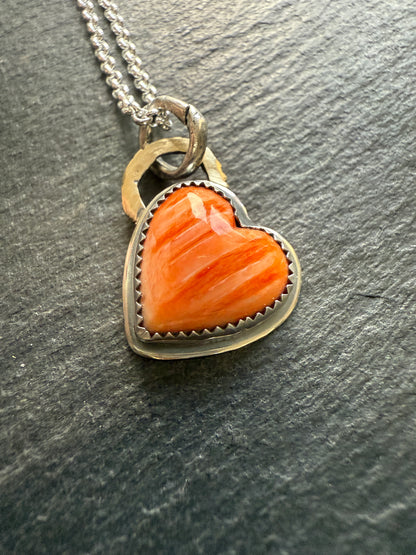 Spiney Oyster Heart Pendant