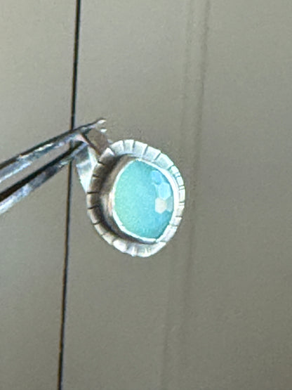 Aqua Chalcedony Ring