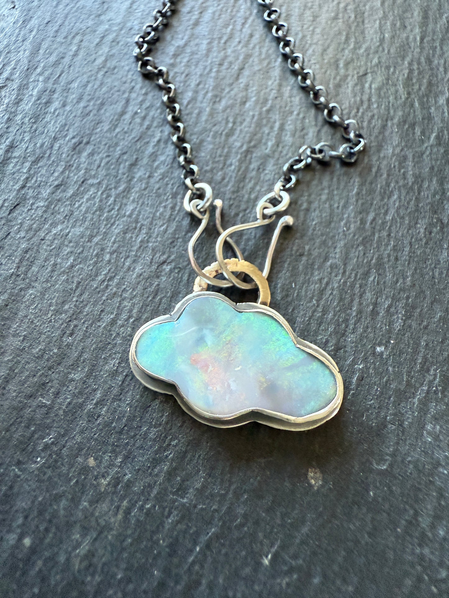 Lightening Ridge Cloud Pendant