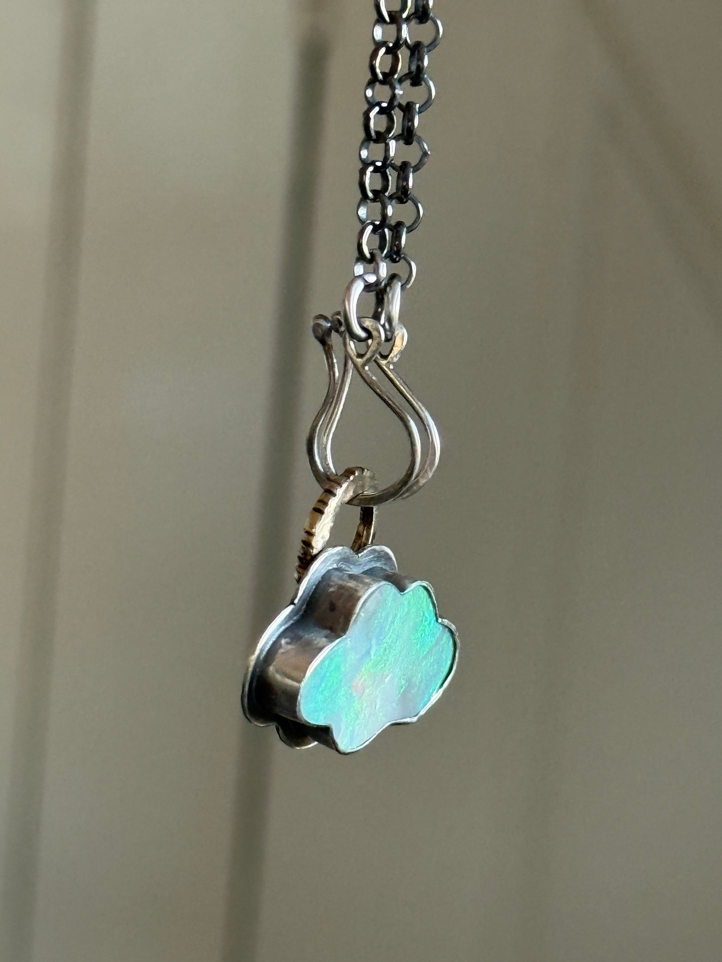 Lightening Ridge Cloud Pendant