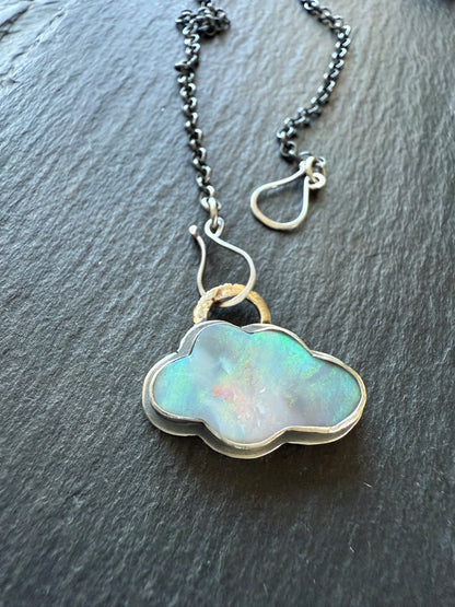 Lightening Ridge Cloud Pendant