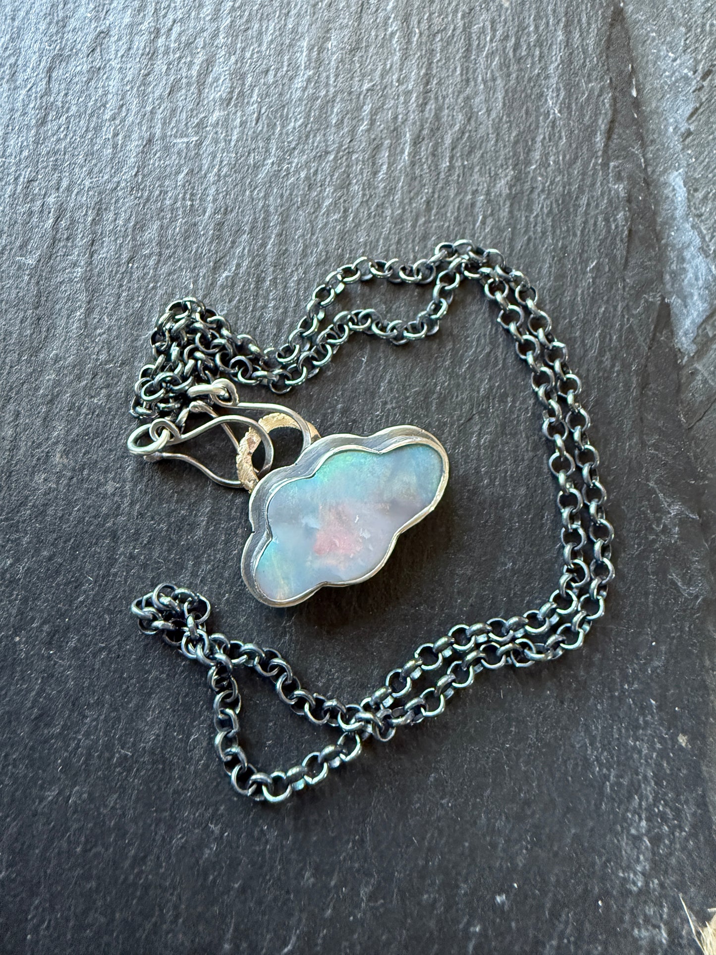 Lightening Ridge Cloud Pendant