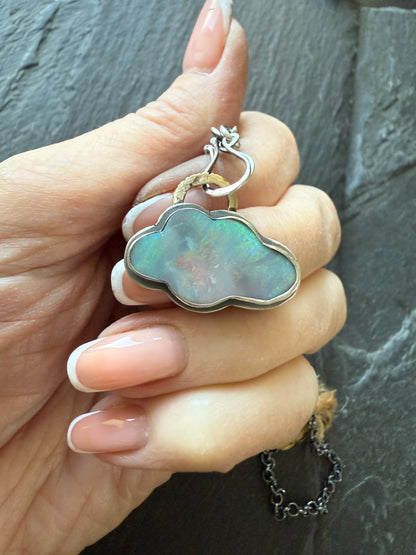 Lightening Ridge Cloud Pendant