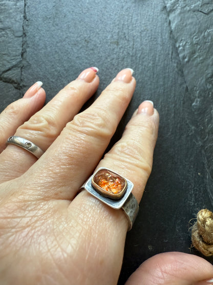 Sunstone ring