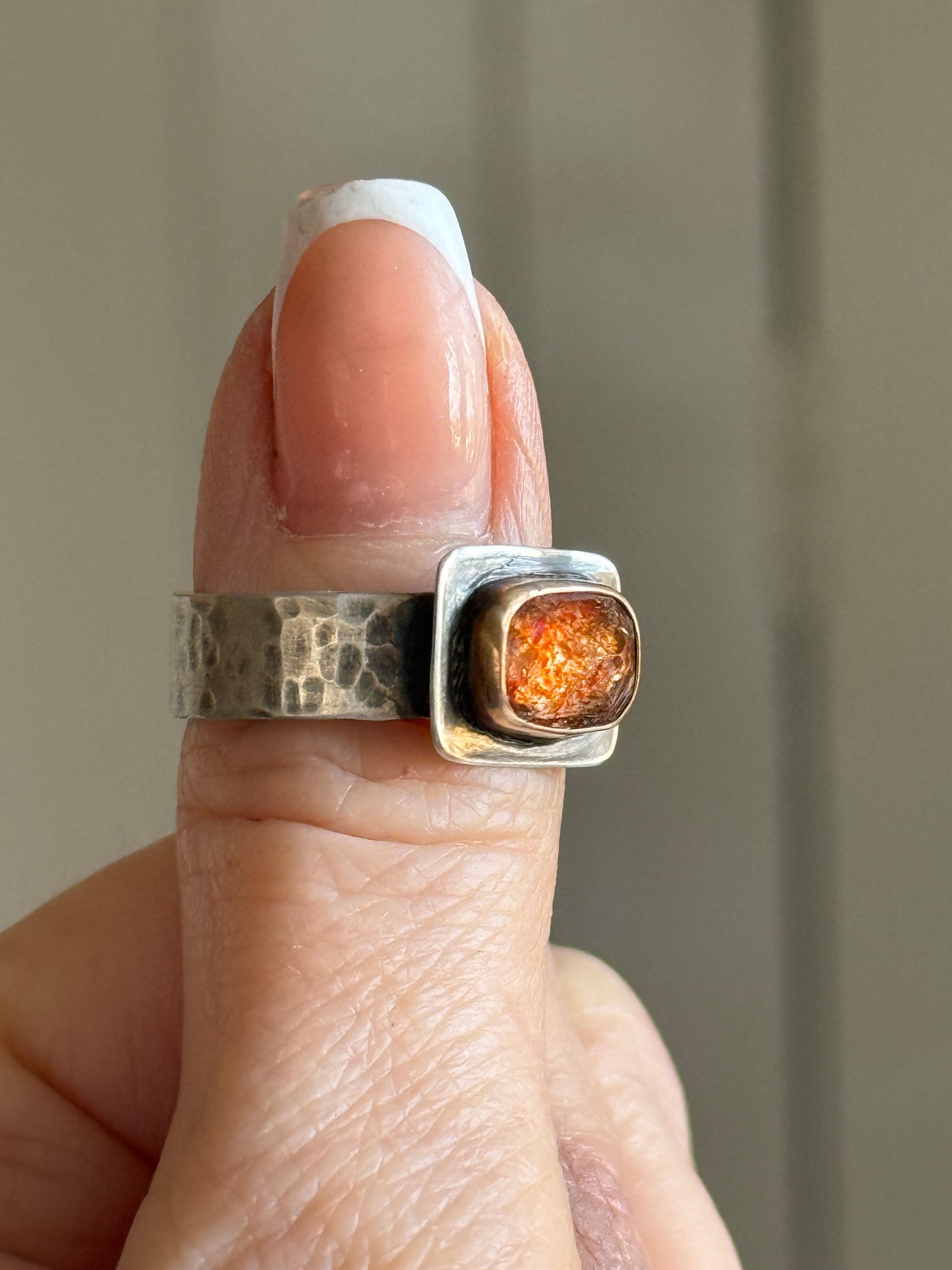 Sunstone ring