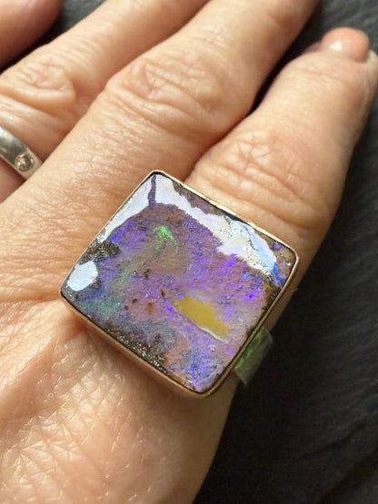 Cocktail opal ring