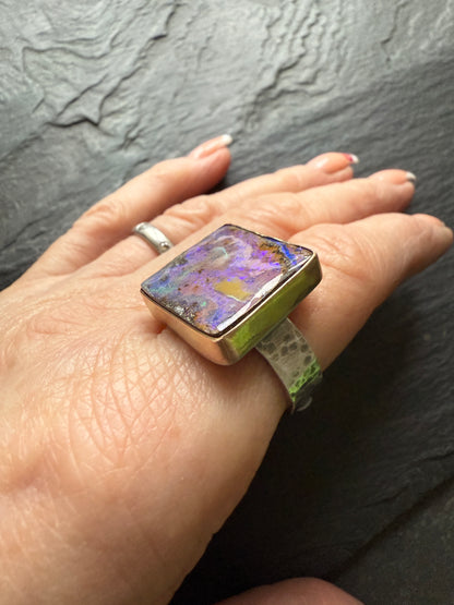 Cocktail opal ring