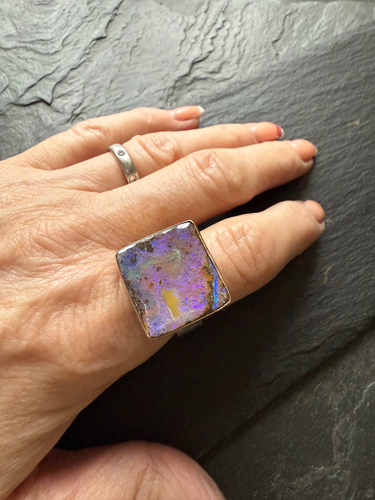 Cocktail opal ring