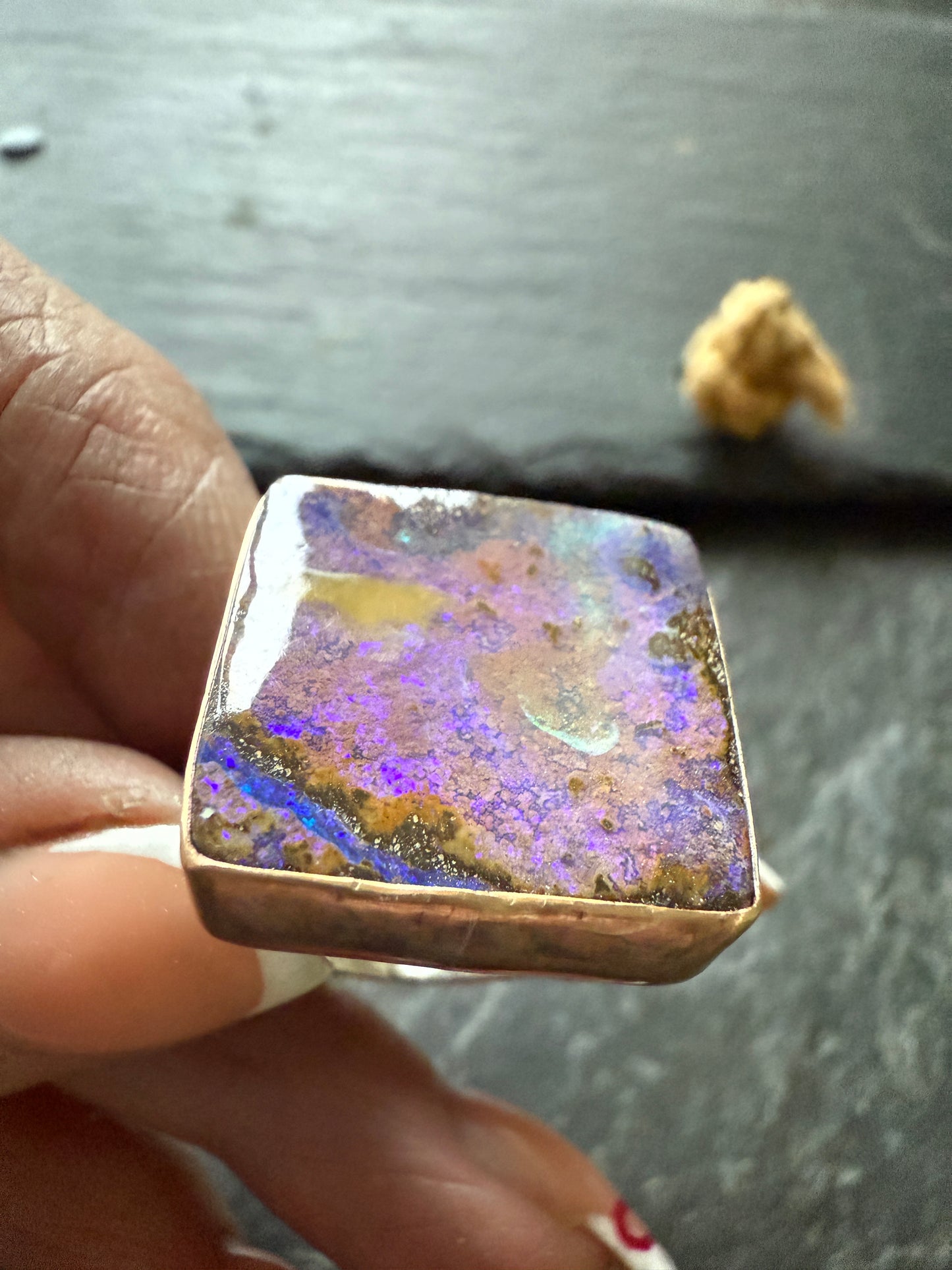 Cocktail opal ring