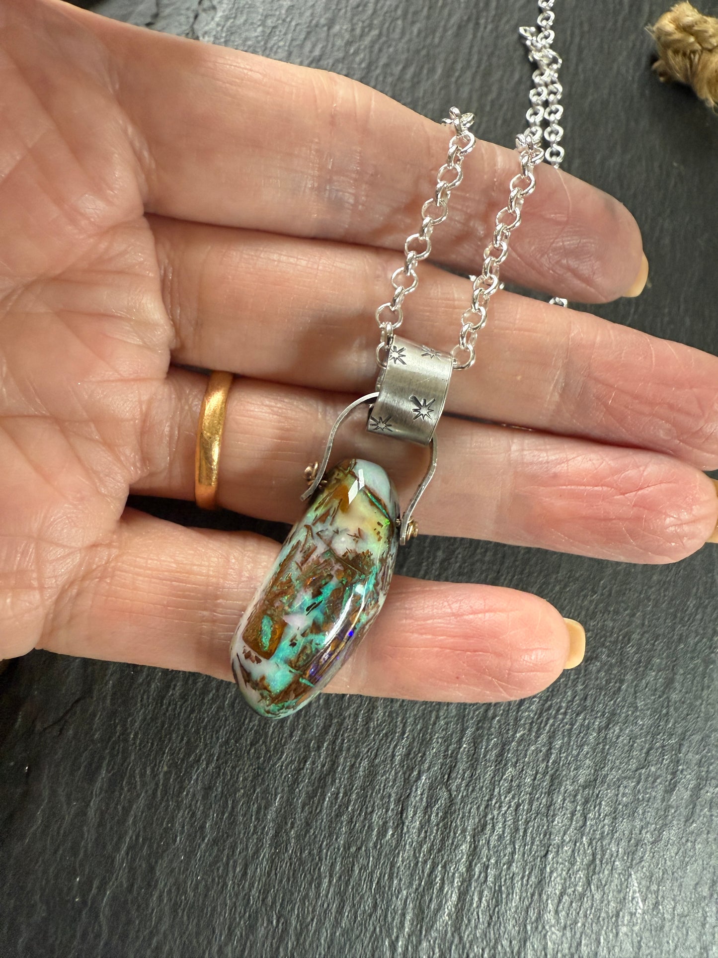 Boulder Opal Pendant