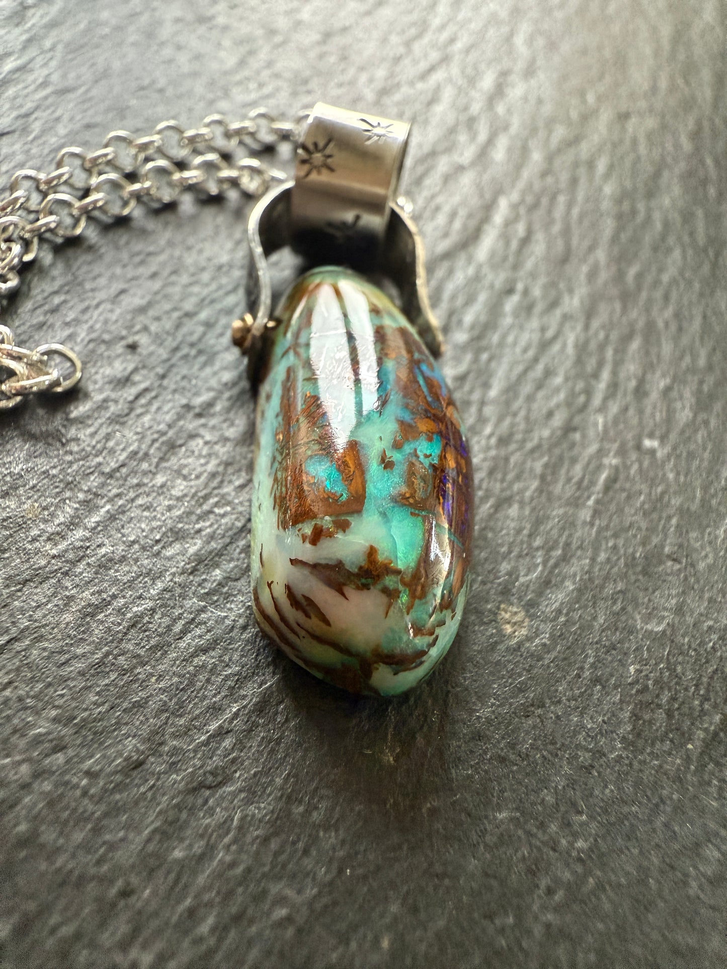 Boulder Opal Pendant