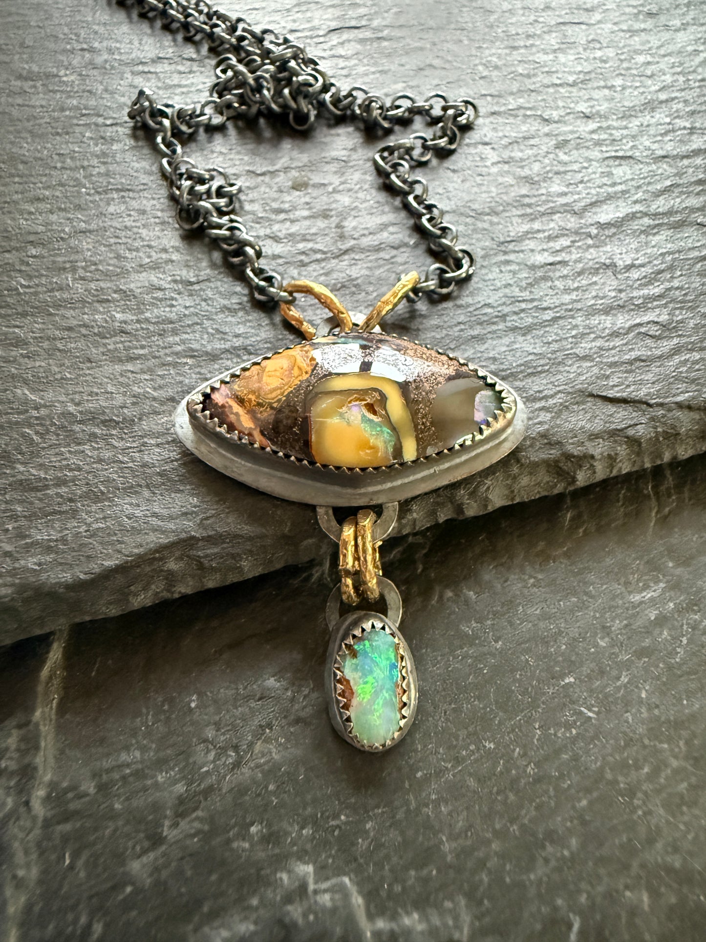 Boulder Opal necklace