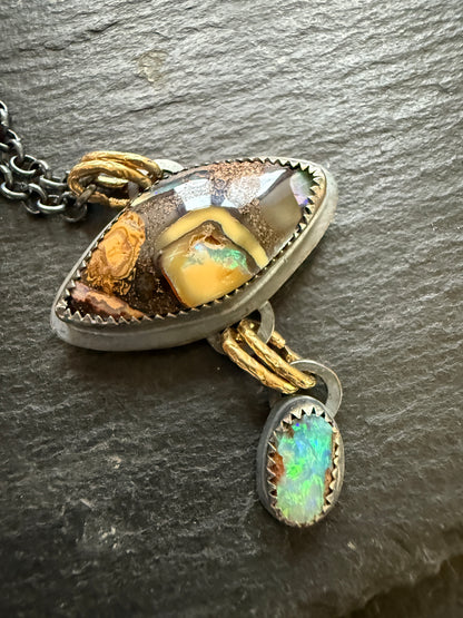 Boulder Opal necklace