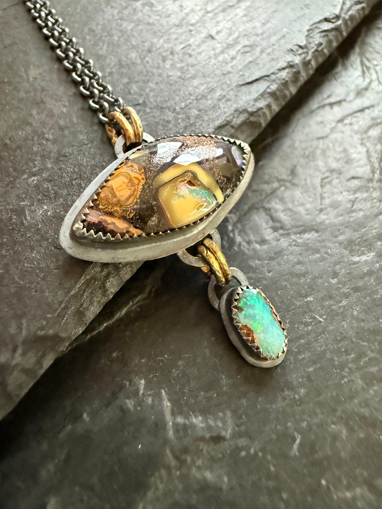 Boulder Opal necklace