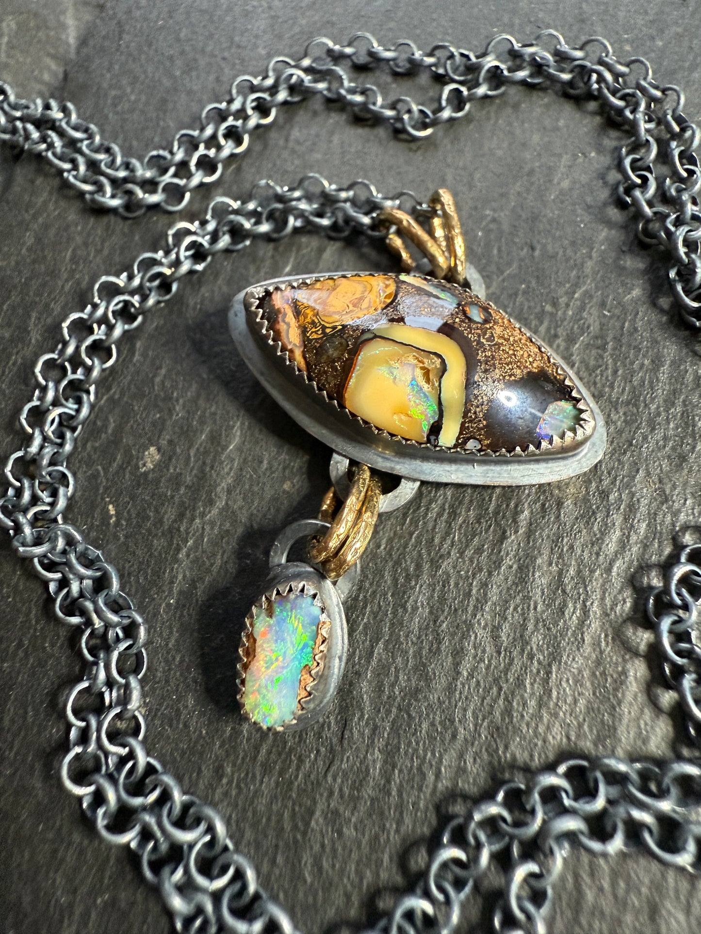 Boulder Opal necklace