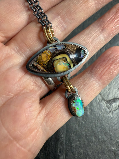 Boulder Opal necklace