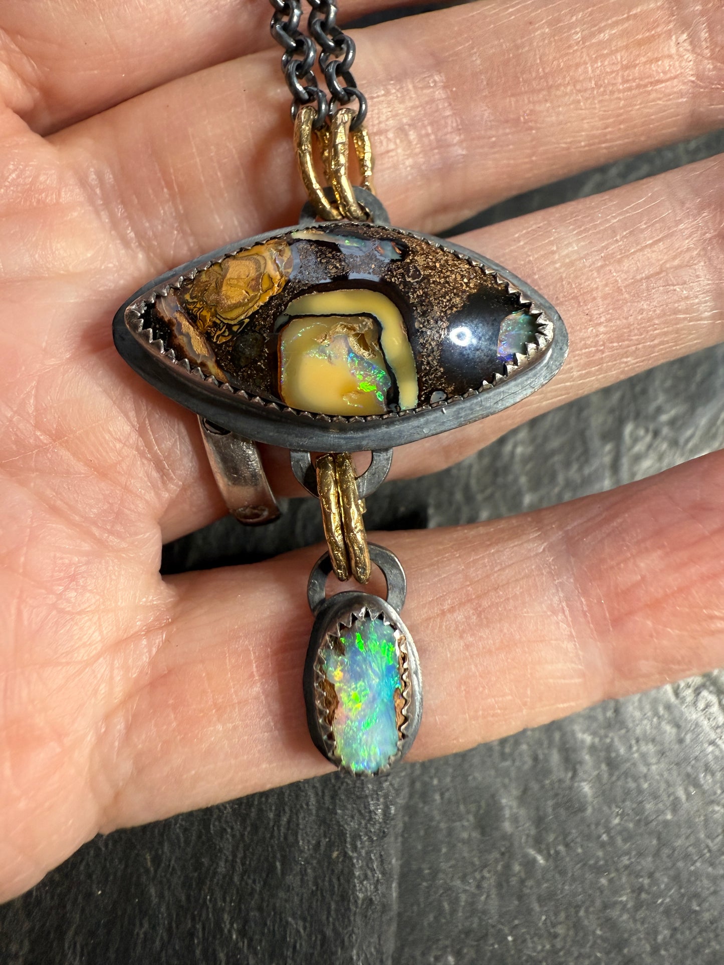 Boulder Opal necklace