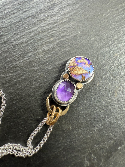 Amethyst and Opal Necklace