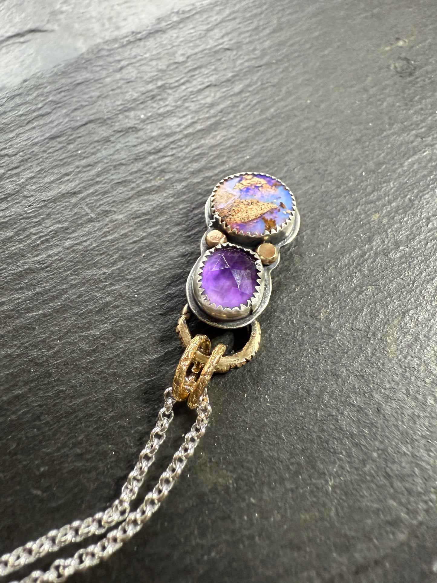 Amethyst and Opal Necklace