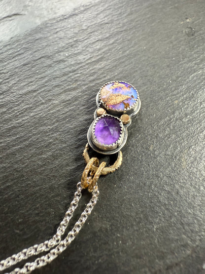 Amethyst and Opal Necklace
