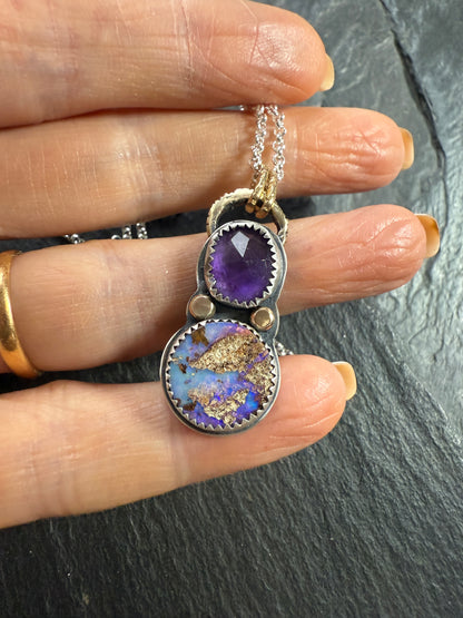 Amethyst and Opal Necklace