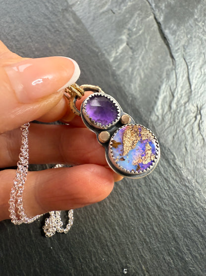 Amethyst and Opal Necklace