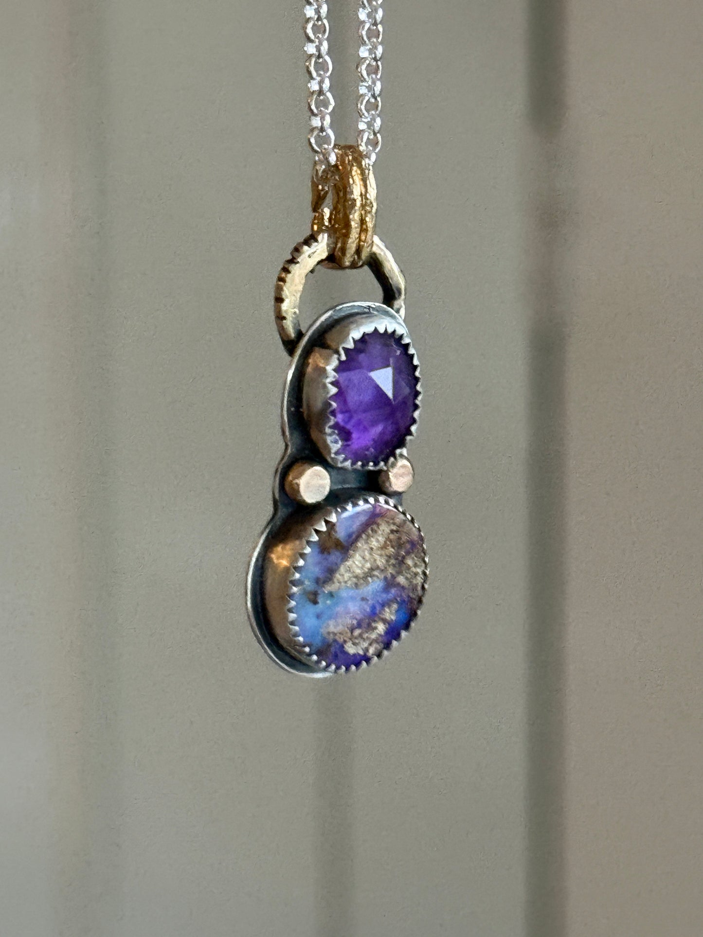 Amethyst and Opal Necklace