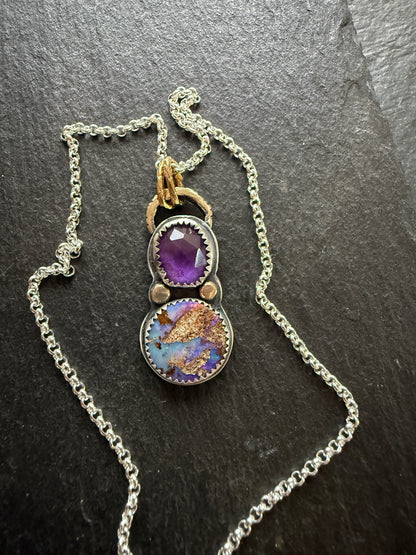 Amethyst and Opal Necklace