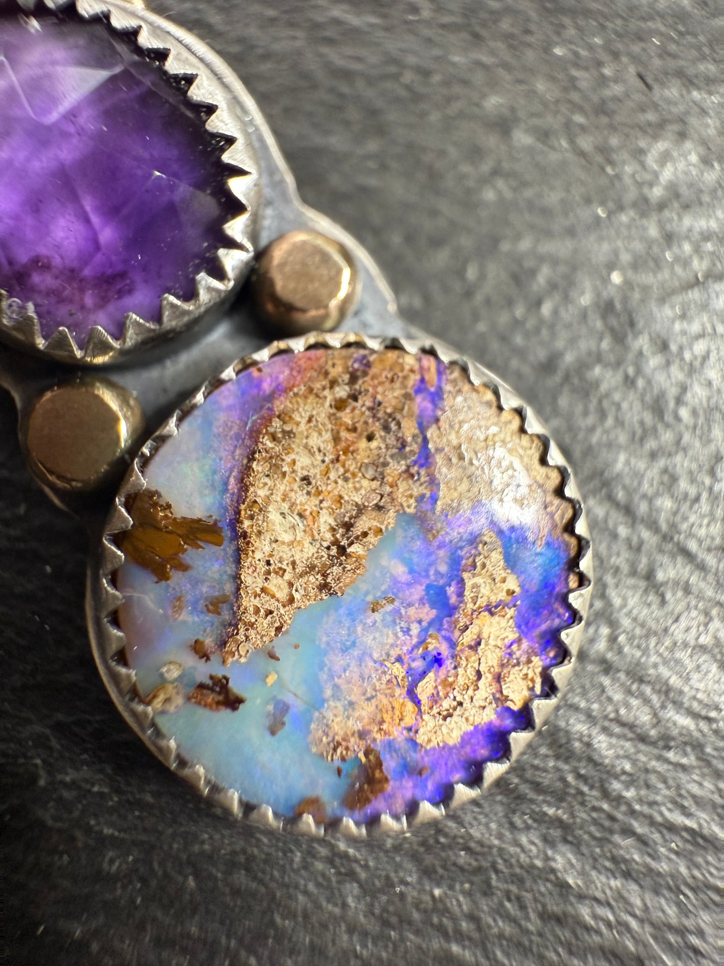 Amethyst and Opal Necklace