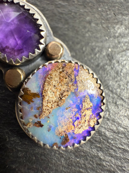 Amethyst and Opal Necklace