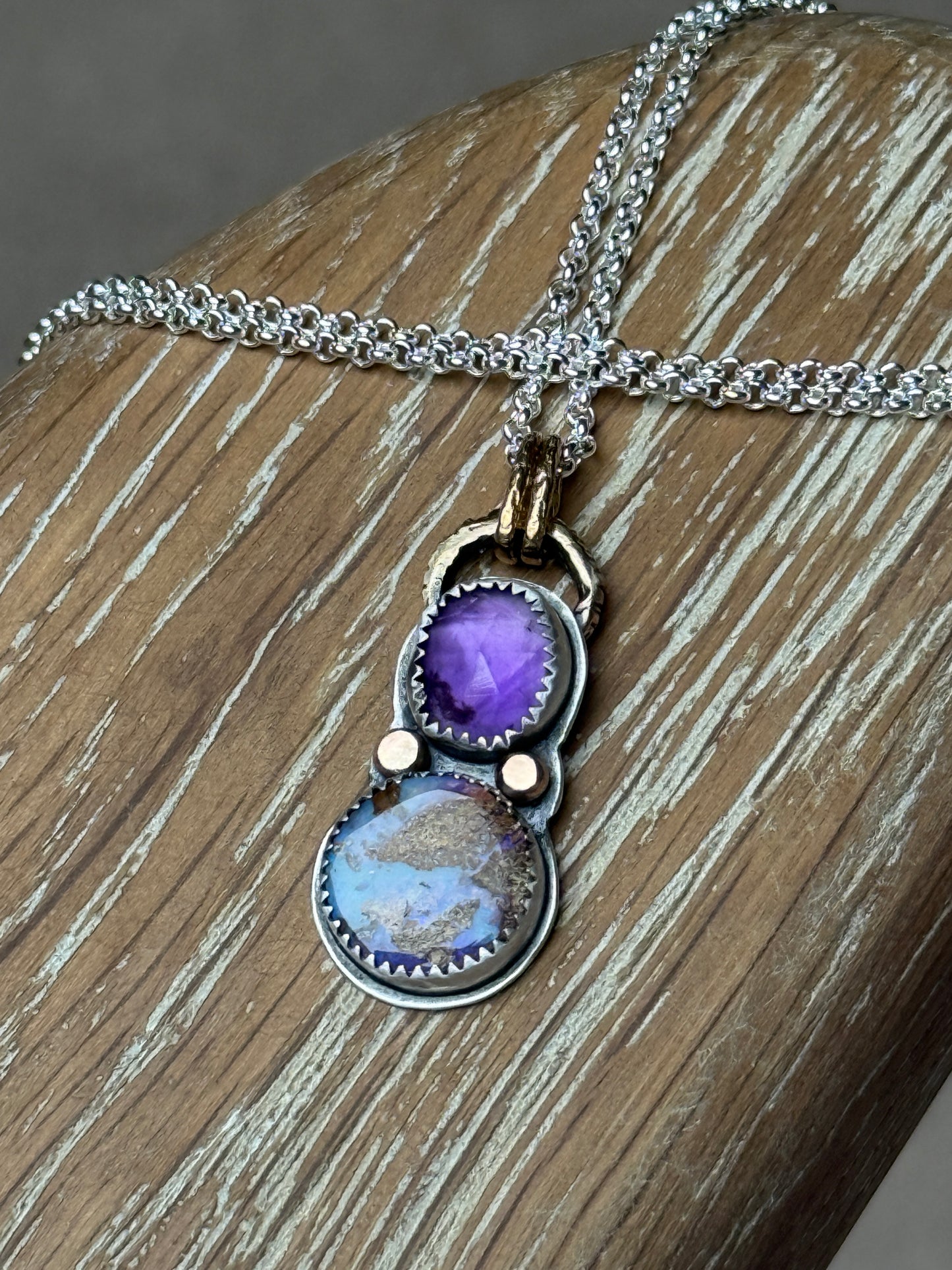 Amethyst and Opal Necklace