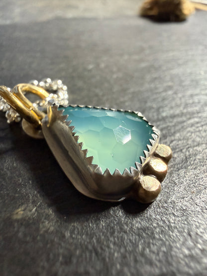 Aqua Chalcedony Pendant