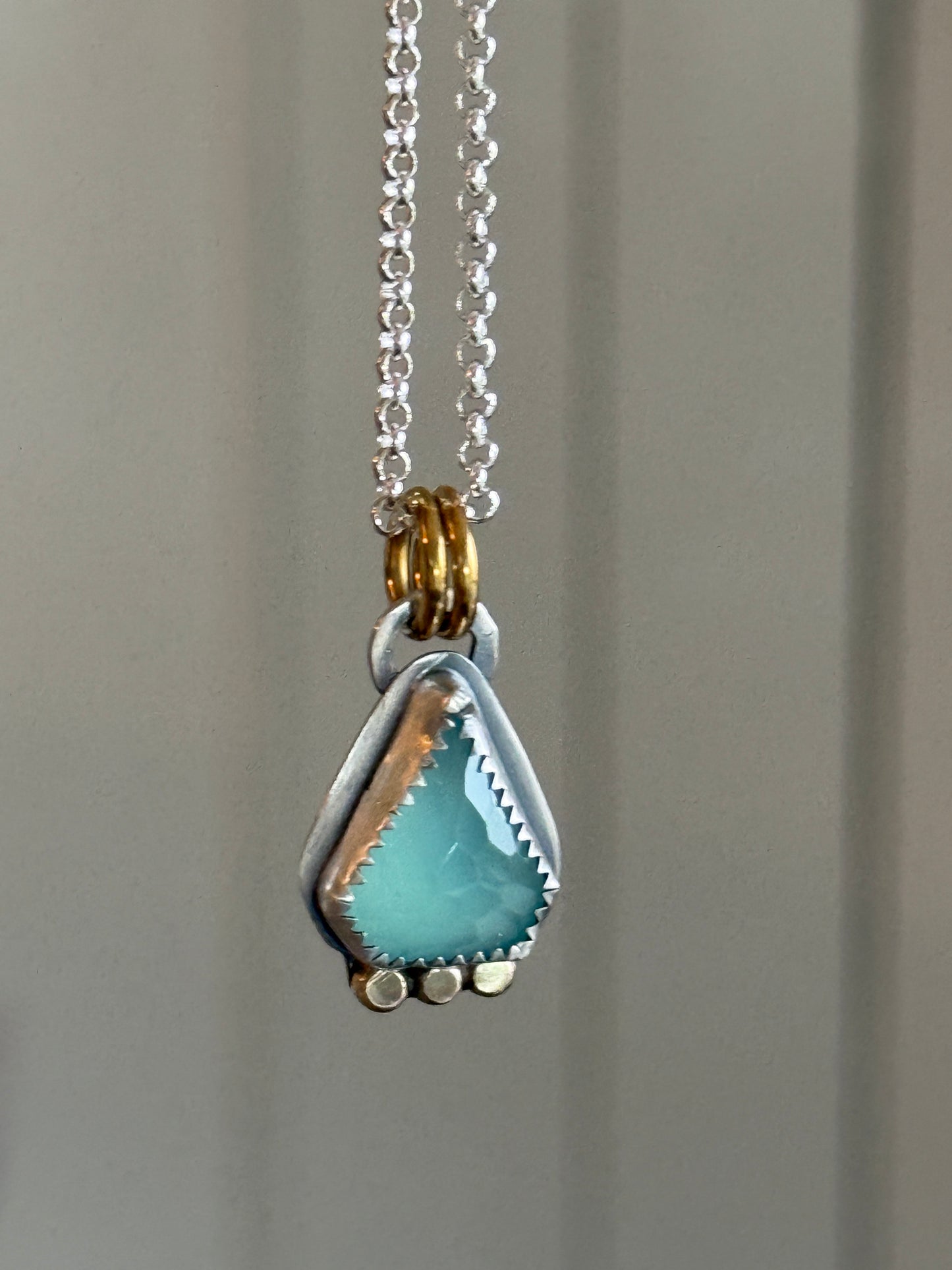 Aqua Chalcedony Pendant