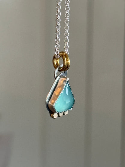 Aqua Chalcedony Pendant