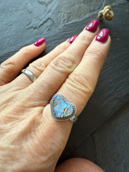 Heart Opal Ring