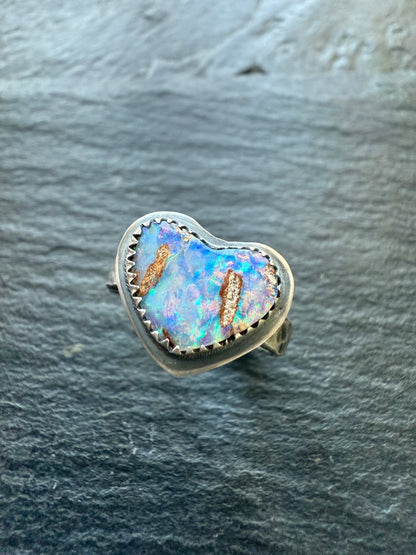 Heart Opal Ring