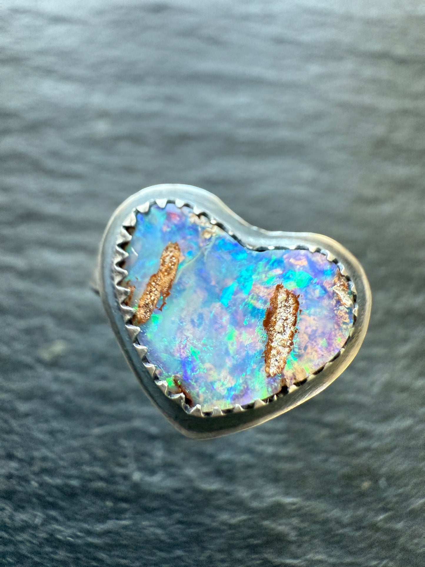 Heart Opal Ring