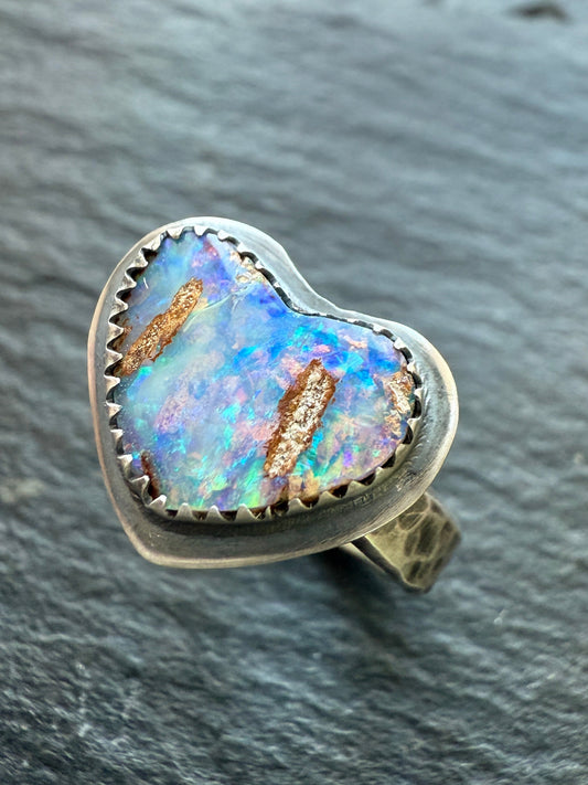 Heart Opal Ring