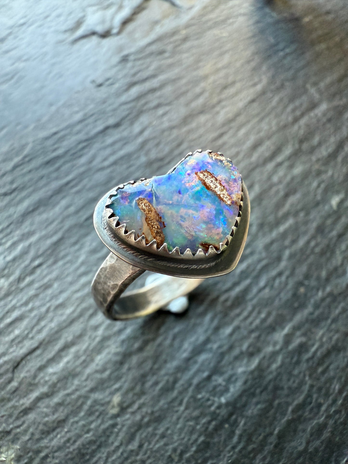 Heart Opal Ring