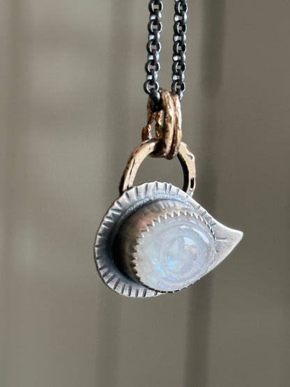 Moonstone Evil Eye Necklace